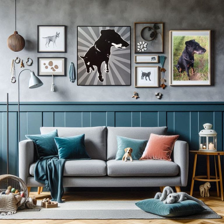 Einzigartige Darstellung eines Hundes, die seine Schönheit und Charakter zeigt.