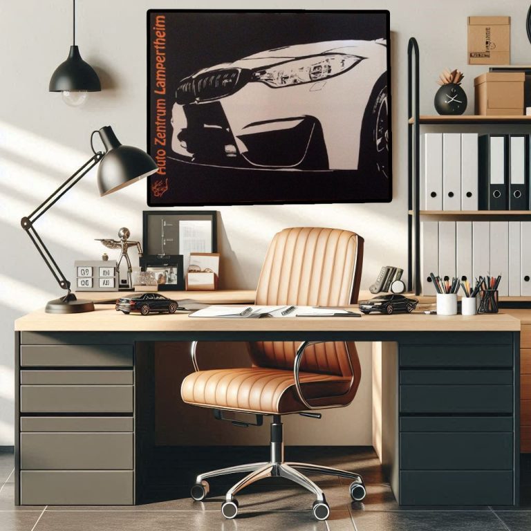 Detailreiche Darstellung eines Rennwagens, die Geschwindigkeit und Kraft einfängt.